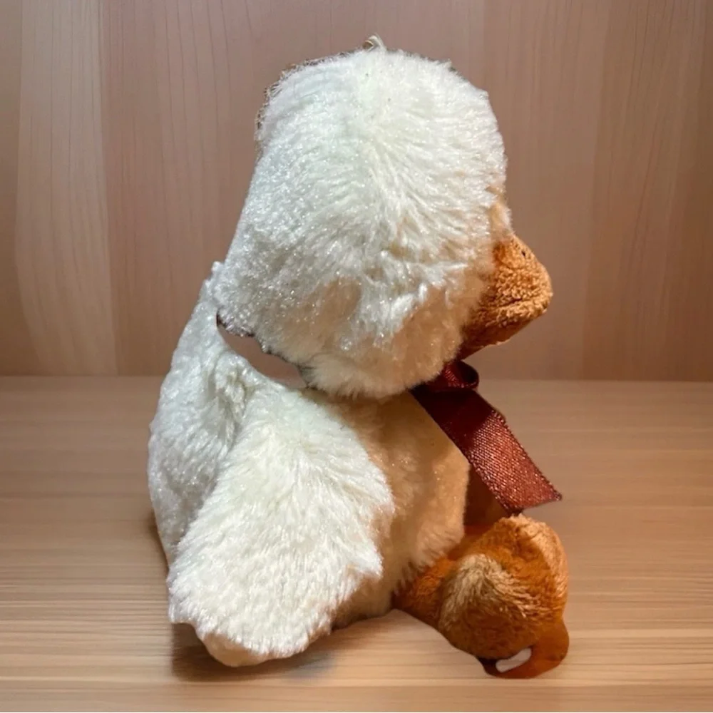 EASTER DUCK 5” YELLOW CHICK Plush Stuffed Soft Toy brown Bow